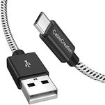 CableCreation USB to Micro USB Cable 6FT, Braided USB2.0 Micro-B USB Charging Data Cable Works with Fire Stick, Chromecast, Micro-B Phone 1.8M Black