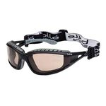 Bolle Safety 253-TR-40088 Tracker Safety Eyewear with Black/Gray Polycarbonate + TPE Full Frame and Twilight Lens