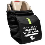Car Seat Travel Bag: Carseat Travel Bag for Airplane Universal Fit Infant Carriers Booster Convertible Car Seats like Graco, Nuna, Doona, Cosco, Baby Travel Essentials for Flying, Gate & Baggage Check