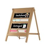 INNOVART A-Frame Shuffleboard Score Keeper 30”x20”, Classic Shuffleboard Table Foosball Score Keeper, Wooden Abacus Style Scoreboard, Scoring Counter Device Snooker Billiard Scoreboard for Games