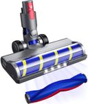 Motorhead Vacuum Attachments for Dyson V7 V8 V10 V11 V15 Cleaners, Replacement Head Parts with LED Lights for Hardwood Floor and Carpet, Includes Soft and V Shape Bristles Roller