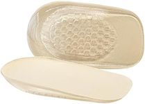 Silicone Heel Cups - 0.6 Inches Gel Height Increase Insoles, Achilles Tendonitis Inserts For Women