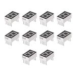 uxcell Display Digital Tube Module 1 Bit Common Cathode Red LED 10pcs