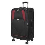 ARIANA® Lightweight 4 Wheel Spinner Soft Shell Suitcase Luggage Carry On Cabin Travel Bag RT905 (Black, 29" Large (H81xW48xD31 cm))