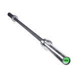 CAP Barbell 7 ft Olympic 2-Inch Power Bar – The Beast | Black/Chrome | No Center Knurl