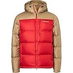 Marmot Men Guides Down Hoody, Warm Down Jacket, Insulated Hooded Winter Coat, Windproof Down Parka, Lightweight Packable Outdoor Jacket, Cairo/Shetland, L