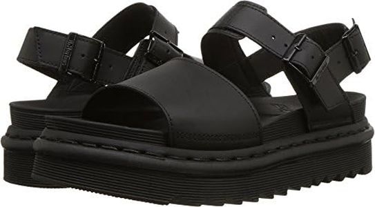 Dr. Martens Single Strap Sandal, Unisex-Adult Boots, Black, 41