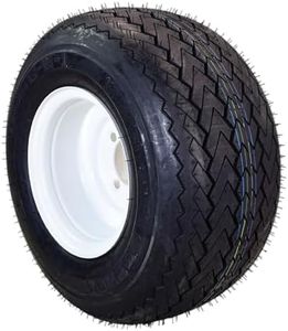Kenda Hole-N-1 White 8" x 7" 4-Hole Wheel and (18/8.50-8) Tire Combination