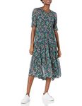 Tommy Hilfiger Women's Lavendar Fields Chiffon Maxi Dress, Ballerina Pink Multi, 8