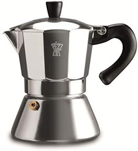 Pezzetti Bellexpress Induction 6 Cup Stove Top Coffee Maker, Silver, BELL06CP