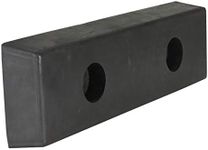 Vestil B-516 Rubber Molded Dock Bumper, Rectangular, 16" Length, 5" Width, 2" Depth