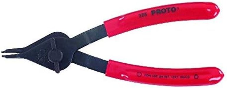 Stanley Proto J377 Proto 9-1/4" Retaining Ring Convertible Pliers, Black, Red