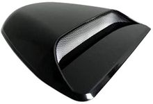 ICBEAMER Black Hood Scoop AERO Dynamic Speed Racer Waterproof Flow w/ 3M Tape No Drill Universal Fit for Auto Vehicle