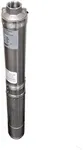 Hallmark Industries MA0414X-7A Deep Well Submersible Pump, 1 hp, 230V, 60 Hz, 33 GPM, 207' Head, Stainless Steel, 4"