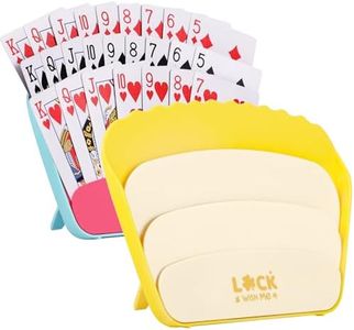 4 PCS Card Holders for Playing Cards, Playing Card Game Holders Tabletop Stand Cards Holder for Adults Kids Seniors Poker Cards Game Accessory