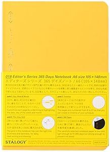 Nitoms S4114 STALOGY Notebook, A6, Squared, 365 Days Notebook, Yellow