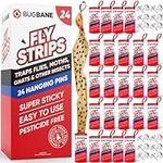 24 Fly Strips Indoor Sticky Hanging