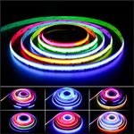 PAUTIX RGB Smart IC COB LED Strip Light Addressable 24ft/7.5m,720LEDs/m UL-Listed 24V Chasing Color Strip Light Multicolor Flexible Tape Light,for TV,Party DIY Decoration(without Controller&Adapter)