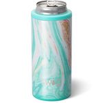 Swig Slim Can Cooler, Insulated Skinny Can Holder, Stainless Steel Can Cooler for Tall Skinny Cans, Skinny Can Cooler Compatible with White Claw, Truly, High Noon, Michelob Ultra (Wanderlust)