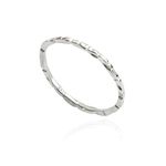 925 Sterling Silver Minimalist Hammered Skinny Knuckle Stacking Rings for Women Girls, Size 9