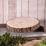 Decor Essentials Rustic Wood Slice Plate Grazing Board Log Slab Cake Stand Wedding Table Decoration (29cm - 33cm)