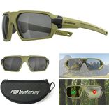 HUNTERSKY HTS Q37 anti-fog polarized Tactical hunting Shooting sunglasses Military Grade Ballistic Impact Protection eye pro army Glasses, Motorcycle riding running driving Range