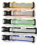 Reflective Dog Collar 1" for Street Dogs | Durable in All Weather, Adjustable, Soft and Easy to Put on Dogs| Pack of 5 pcs | Color- Multicolor