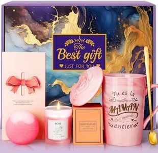 Eletorot Cadeau Fete des Meres, Idee Cadeau Fete des Meres Personnalisé, Anniversaire Maman Coffret Tasse en Céramique, Mug Maman Fête des Mères