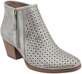 earth Women's Pineberry Ankle Bootie,Silver Metallic Leather,US 5.5 M