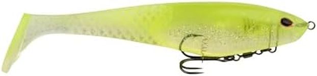 Berkley PowerBait® CullShad Fishing Bait, Lime Ice, 6 in, Soft Swimbait, Equipped with Fusion19™ Hook, Smart Weighting System