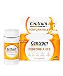 Centrum Performance Multivitamin Tablets for Men and Women, Vitamins with 21 Essential Nutrients, including Vitamin C, D, and Iron, 60 ct (Packaging and Tablet colour may vary slightly)