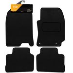 FSW - Fits HYUNDAI Kona (OS) NON ELECTRIC 2017-2023 - Tailored Mats - Black Carpet - Anti Slip Mat - Non Slip Car Floor Mat, Fitted With Clips & Granulated Backing - 4 Pc Floor