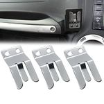 Stainless Steel CB/Ham VHF Radio Microphone Clip Holder for Marine Boat Jet Yacht RV, 1" x 1-7/8, Compatible with Yaes-u MH-48 FT8900 FT7800 FT7900 FT8800 FT1807 (3 PCS)