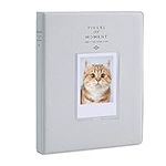 Eirsdoik Photo Album for Polaroid Pictures,128 Pockets Album for Fujifilm Instax Mini 7s 8 8+ 9 25 26 50s 70 90 Instant Camera Name Card,Photo Book for Polaroid PIC-300P/Z2300 (Smokey White)