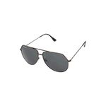 Fastrack Black Colored Aviator Shaped Sunglasses With 100% UV Protected Lens Technology for Men (M226BK5GV)