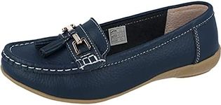 Jo & Joe Women Leather Flat Loafer 