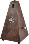 Wittner Metronome Taktell Pyramid Shape System Maelzel Designer Series - Plastic casing - With bell - Root wood - Mechanically wound - No batteries required - Made in Germany