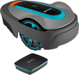 Gardena Smart SILENO City Robot Lawn Mower Set – LONA AI, 500m², App Control, SensorControl, UK Plug