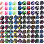 KALIONE 90Pcs Dart Flights Standard Dart Flights Durable PET Dart Flights for Soft Tip Steel Tip(Color B)