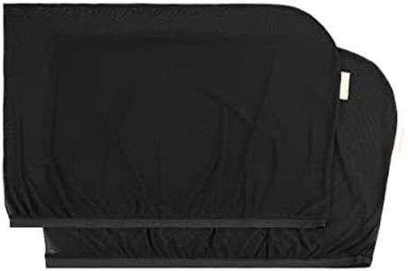 Badabulle Lot de 2 Chaussettes Pare-Soleil Voiture pour Vitres Arrières, Bloque 99% de la lumière, Réduit la Chaleur, Taille Universelle