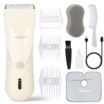 Baistom Baby Hair Clippers, Quiet Hair Trimmer For Kids And Children, Waterproof Rechargeable Cordless Haircut Kit For Toddler And Boys, Cream White - Unisex-Kids