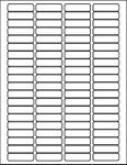 White Address Labels for Laser and Inkjet Printers 80UP, 1/2” Sheets x 1-3/4” inch, Permanent Adhesive, 80 Labels Per Sheet (250 Sheets)