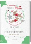 Baby's First Christmas or First Birthday, A Personalised Keepsake Book of Nursery Rhymes Especially Made for Baby