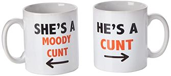 His and Hers Couples Mug Set Funny Joke Gifts Present Anniversary Birthday Christmas Wedding Coffee Mugs Cunt Mugs Boyfriend Joke WSDMUG1331