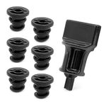 6 pack Oil Drain Plug And 1 pack oil drain removal tool compatible with Volkswagen 1.8L 2.0L Petrol replacement for Audi Golf Passat, OEM# 06L103801