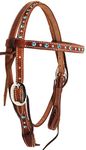 CHALLENGER Amish USA Horse Saddle Tack Bridle Western Leather Headstall Pony 78RT13TR