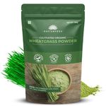 SAPTAMVEDA 100% Organic Wheatgrass Powder 150 Gm Non-GMO, Vegan, Superfood | Antioxidant, Energy, Detox, Immunity Booster, Skin Health| Resealable Bag