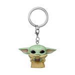 Funko Pop! Keychain: Star Wars: the Mandalorian - Raspberry - Grogu (the Child, Baby Yoda) - (Grogu (the Child, Baby Yoda), Baby Yoda) With Cup Novelty Keyring - Collectable Mini Figure - Gift Idea