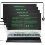 HYDGOOHO Seedling Heat Mat 10 x 20.75in 4 Pack,Waterproof Heat Mat for Seed Starting,Plant Heating Mats for Seedling Germination,Hydroponic Plant,Reptile Indoors