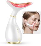 Ms.Ｗ Skin Tightening Machine, Electric Face Massager Anti Wrinkles, 3 Modes Sonic Beauty Facial Toning Device Gifts for Her, Portable High Frequency Heat Massage Face Lifting, USB Rechargeable